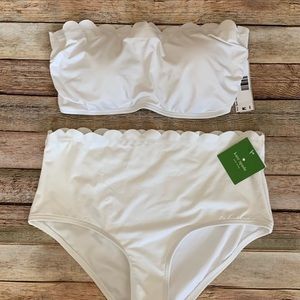 Kate Spade ♠️ high waist scallop bikini